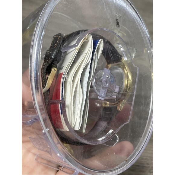 Vintage Disney Mickey Mouse Lorus Leather Band Watch Water Resistant Gold Tone main image 8